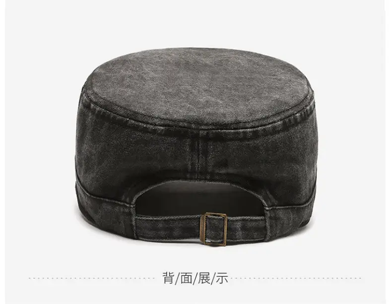 Men Grey Baseball Cap with 3 Straps — feature 12