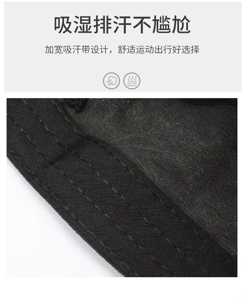 Men Grey Baseball Cap with 3 Straps — feature 6