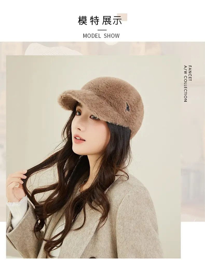 New Korean Style Plush Baseball Cap Women Winter Cycling Travel — feature 8