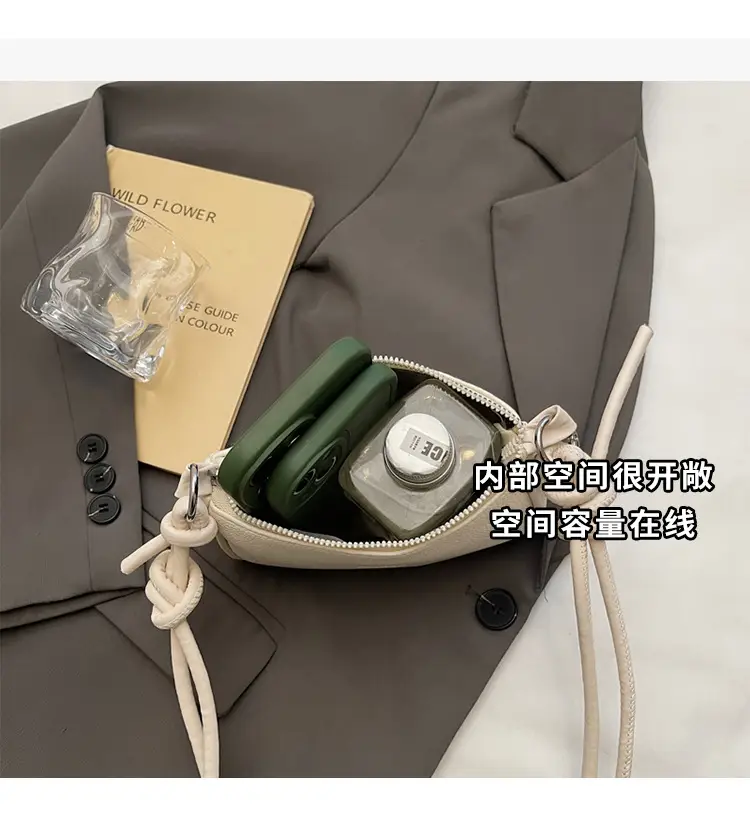 Yellow Korean Style Crossbody Bag with Zipper Closure — feature 10