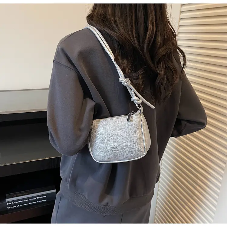 Yellow Korean Style Crossbody Bag with Zipper Closure — feature 14