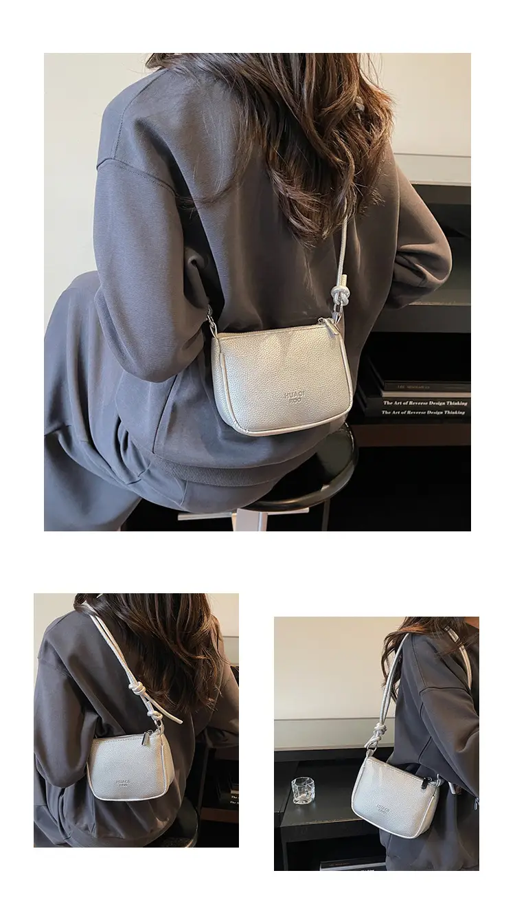 Yellow Korean Style Crossbody Bag with Zipper Closure — feature 22