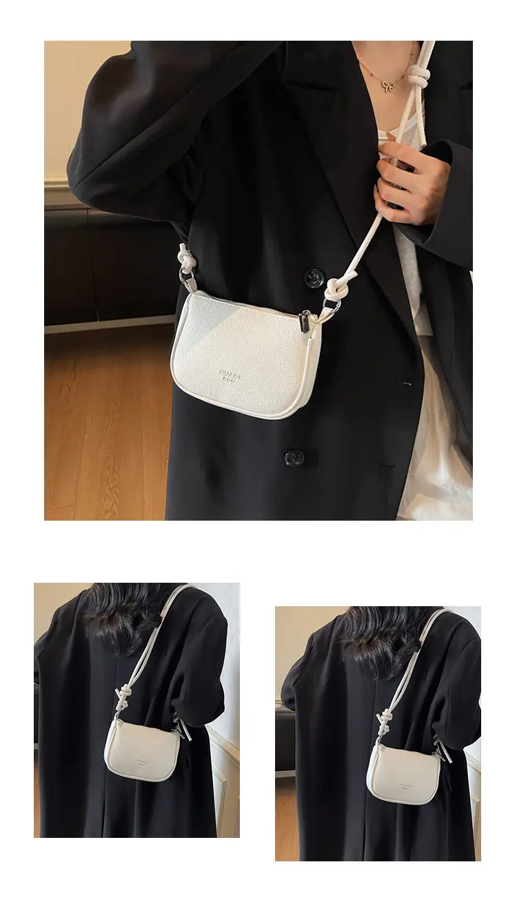 Yellow Korean Style Crossbody Bag with Zipper Closure — feature 23