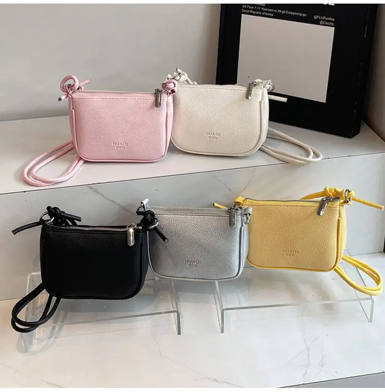 Yellow Korean Style Crossbody Bag with Zipper Closure — feature 30