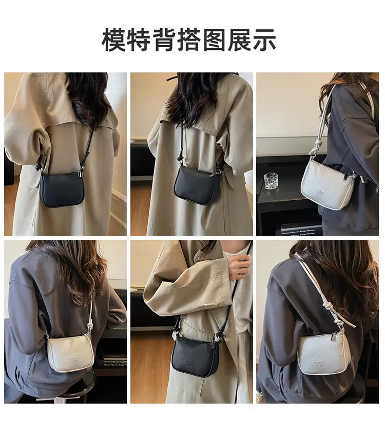Yellow Korean Style Crossbody Bag with Zipper Closure — feature 4