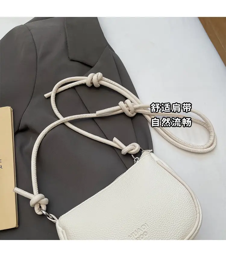Yellow Korean Style Crossbody Bag with Zipper Closure — feature 5