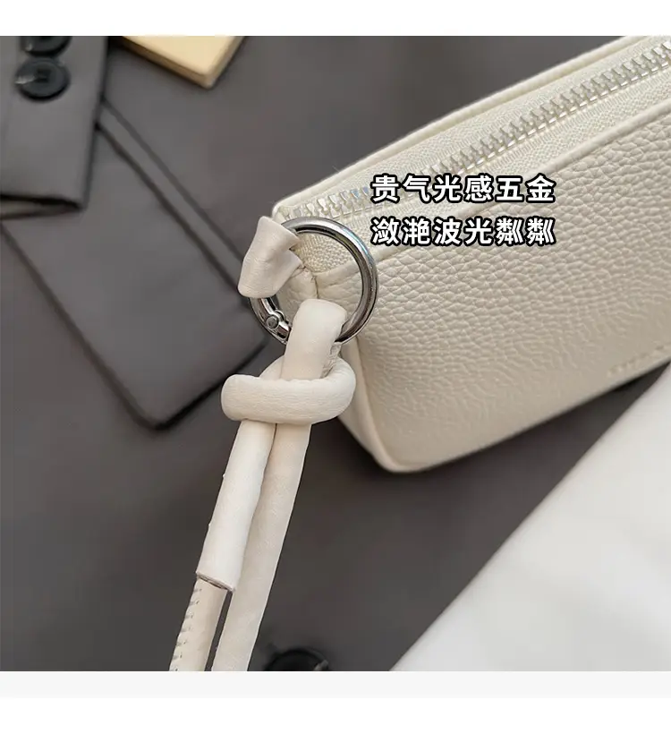 Yellow Korean Style Crossbody Bag with Zipper Closure — feature 6