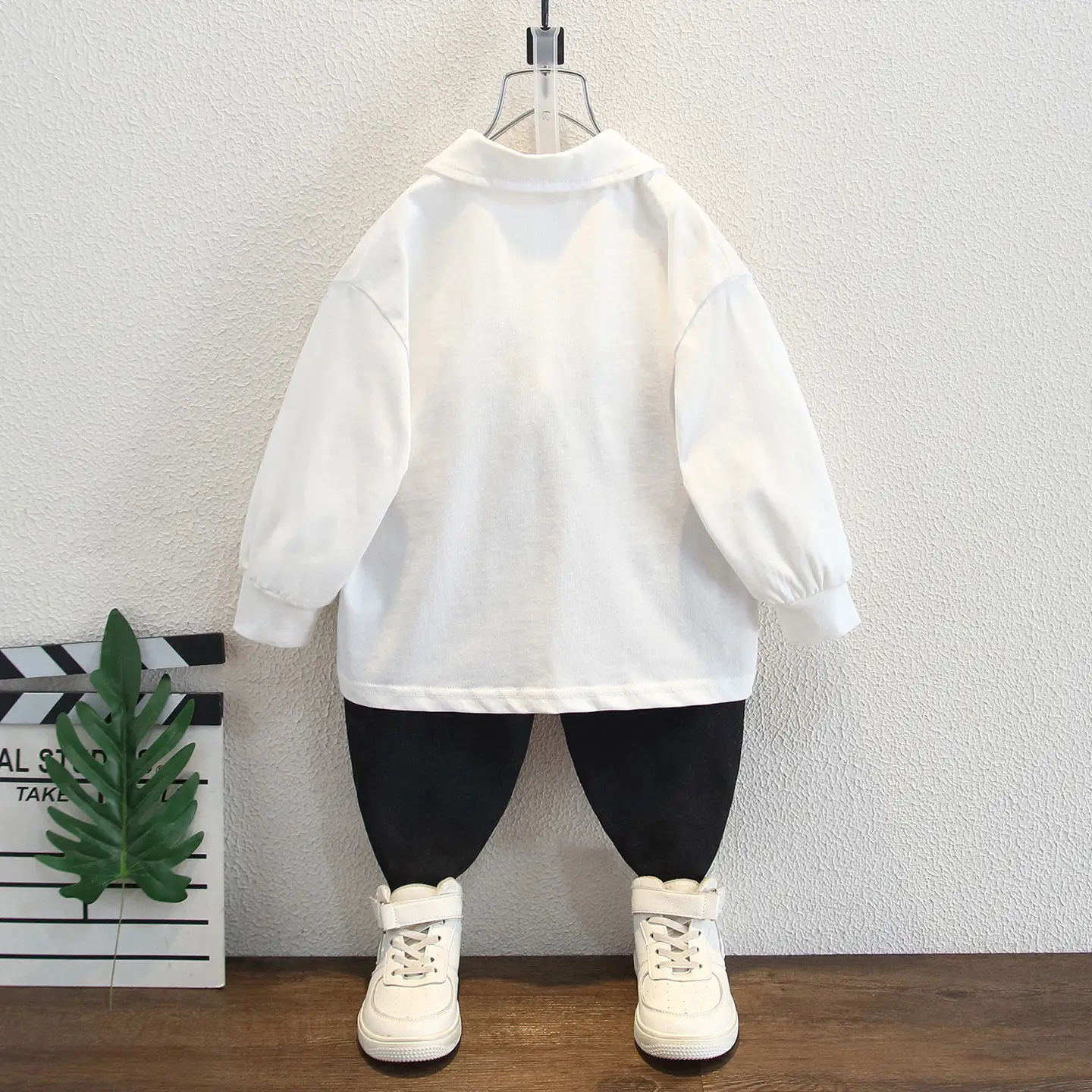 Boys Long Sleeve White Polo Shirt Kids 2025 - Image 3