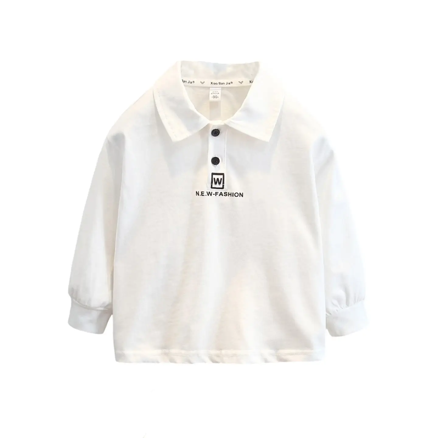 Boys Long Sleeve White Polo Shirt Kids 2025 - Image 6