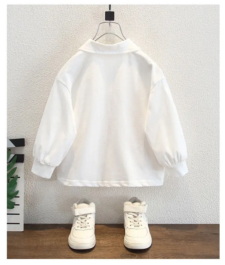 Boys Long Sleeve White Polo Shirt Kids 2025 — feature 10