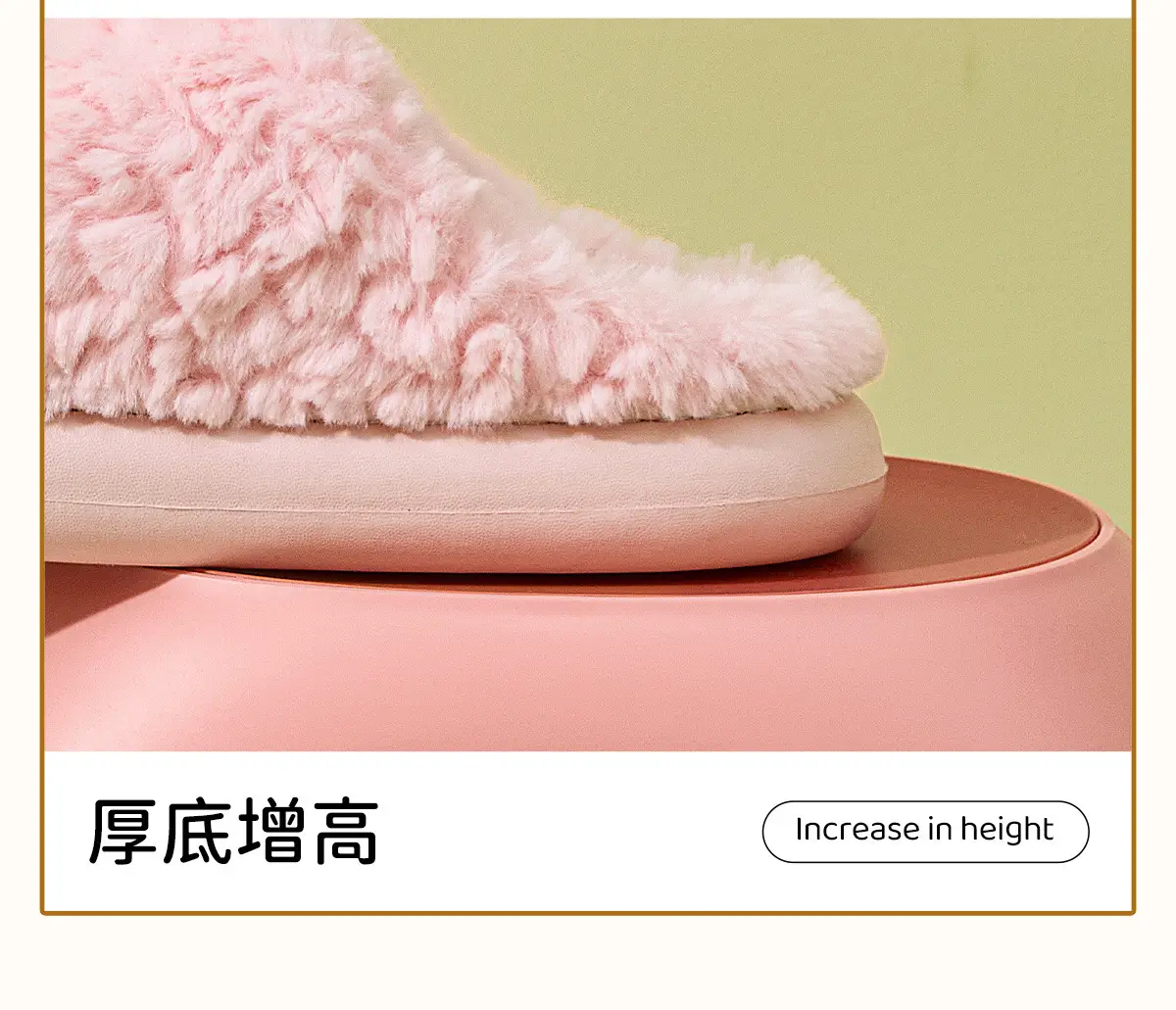 Pink Cotton Winter Slippers for Women Men — feature 18