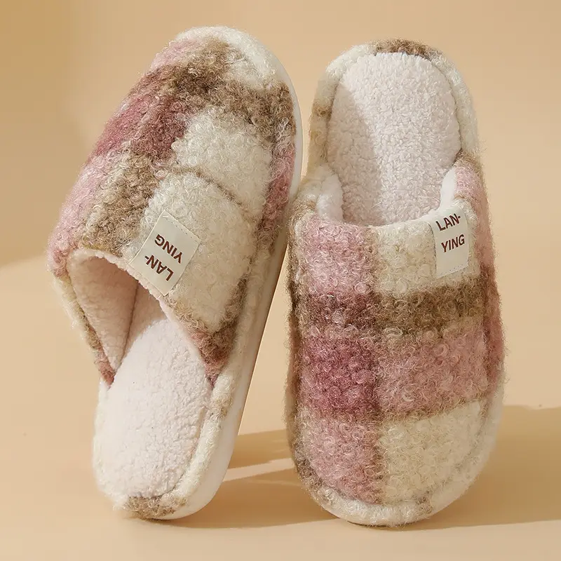 Non-Slip Silent Cotton Slippers for Men Women Autumn Winter - Image 12
