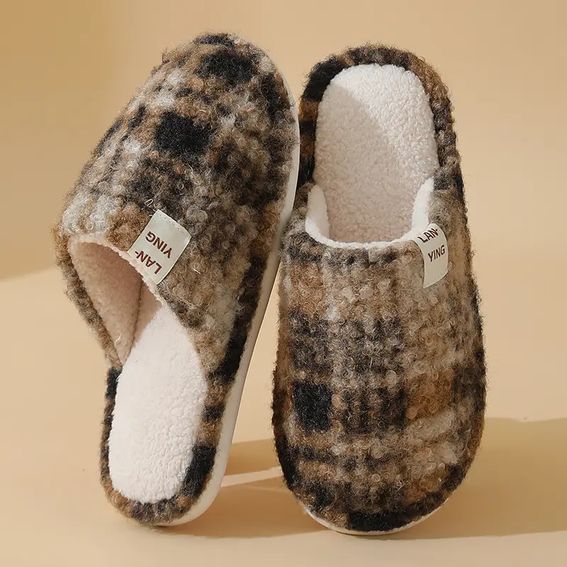Non-Slip Silent Cotton Slippers for Men Women Autumn Winter - Image 13