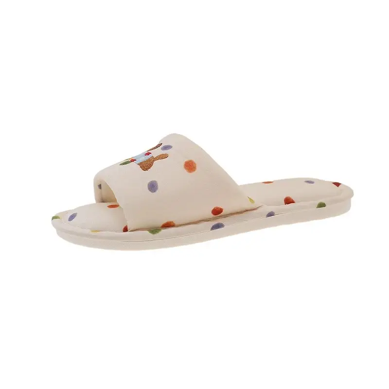 Cute Puppy Embroidered Cotton Slippers Women Spring Autumn 2026 - Image 6