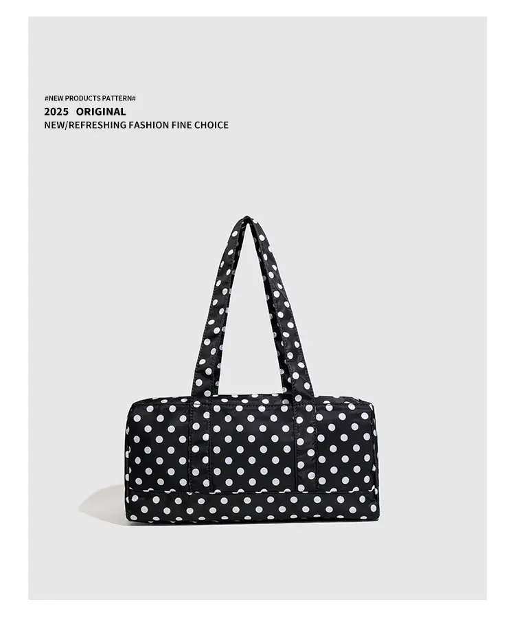 2026 Korean Style Black White Polka Dot Shoulder Bag for Women — feature 10