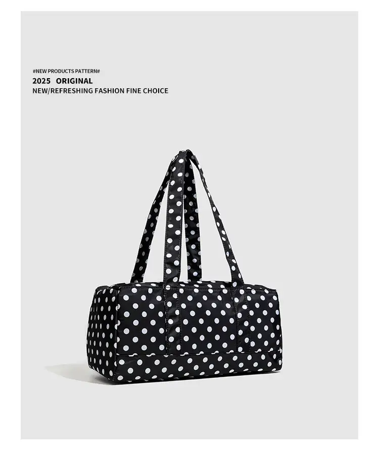 2026 Korean Style Black White Polka Dot Shoulder Bag for Women — feature 11
