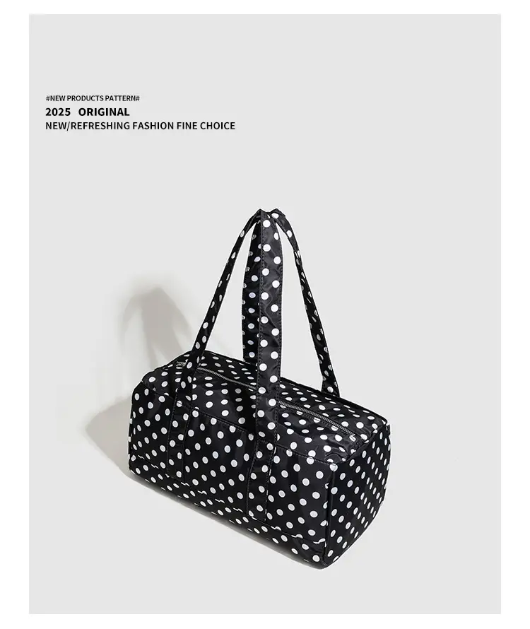 2026 Korean Style Black White Polka Dot Shoulder Bag for Women — feature 12