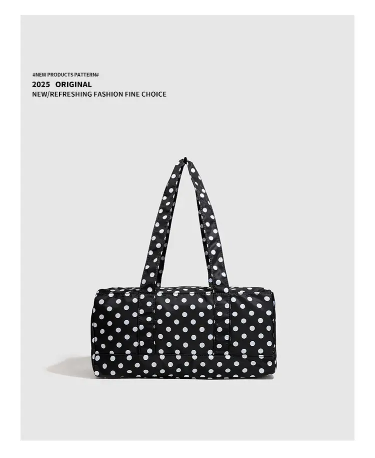2026 Korean Style Black White Polka Dot Shoulder Bag for Women — feature 16