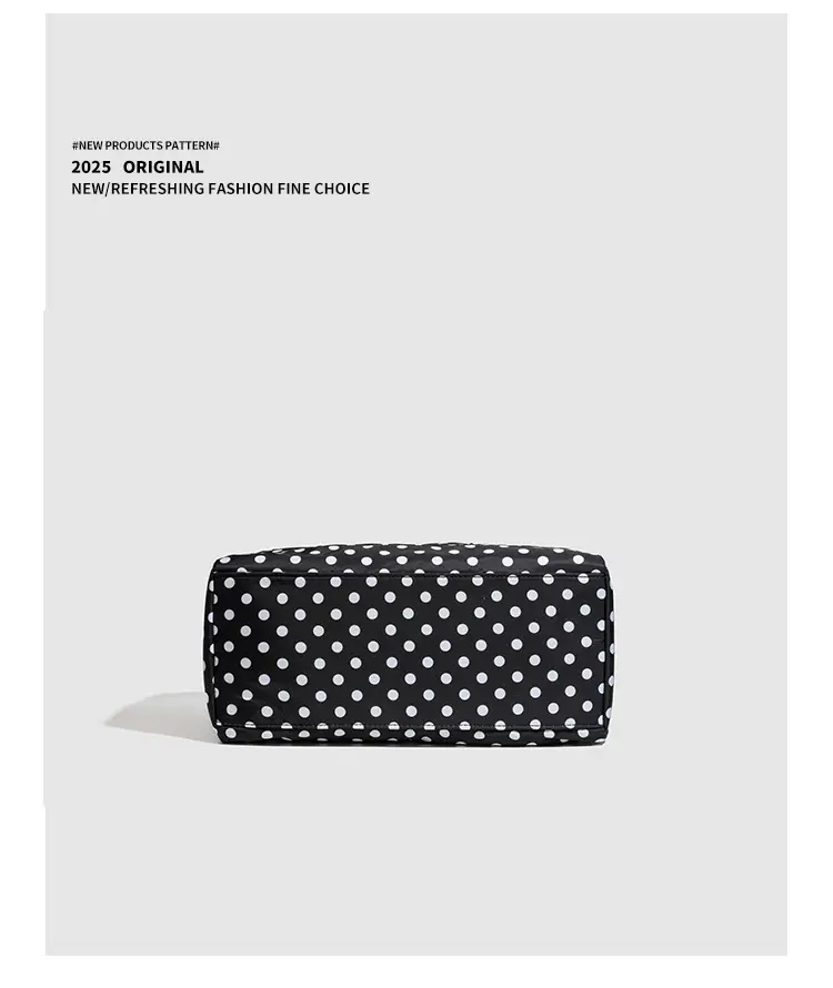 2026 Korean Style Black White Polka Dot Shoulder Bag for Women — feature 17