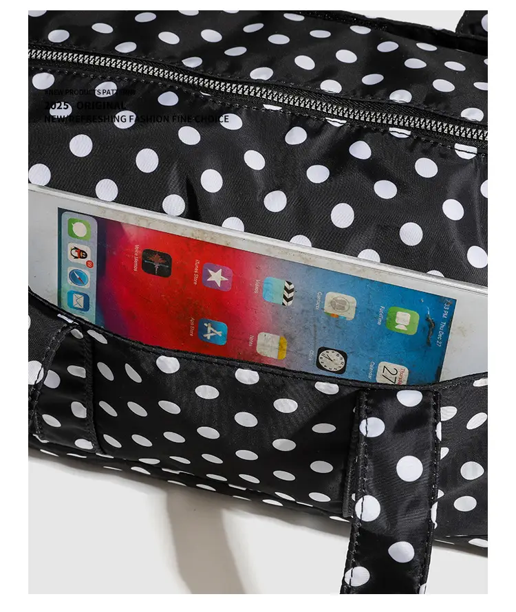 2026 Korean Style Black White Polka Dot Shoulder Bag for Women — feature 19