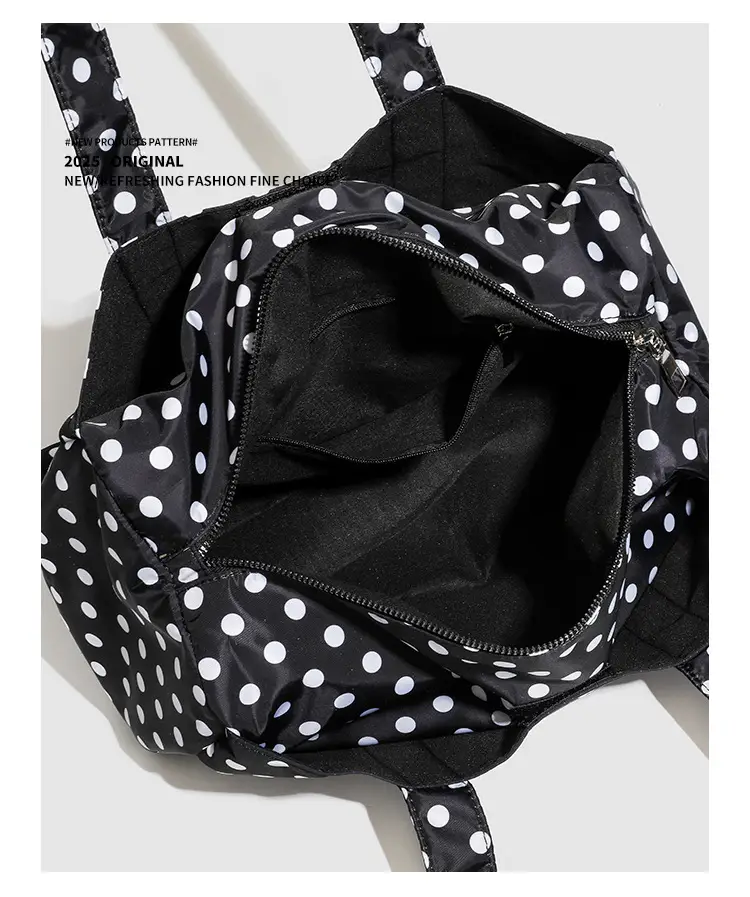 2026 Korean Style Black White Polka Dot Shoulder Bag for Women — feature 21