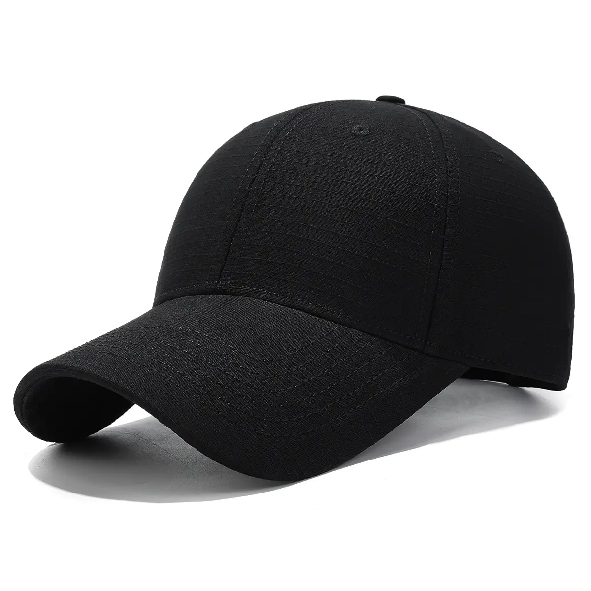 Black 4-Season Baseball Cap with Duckbill Design - Image 10