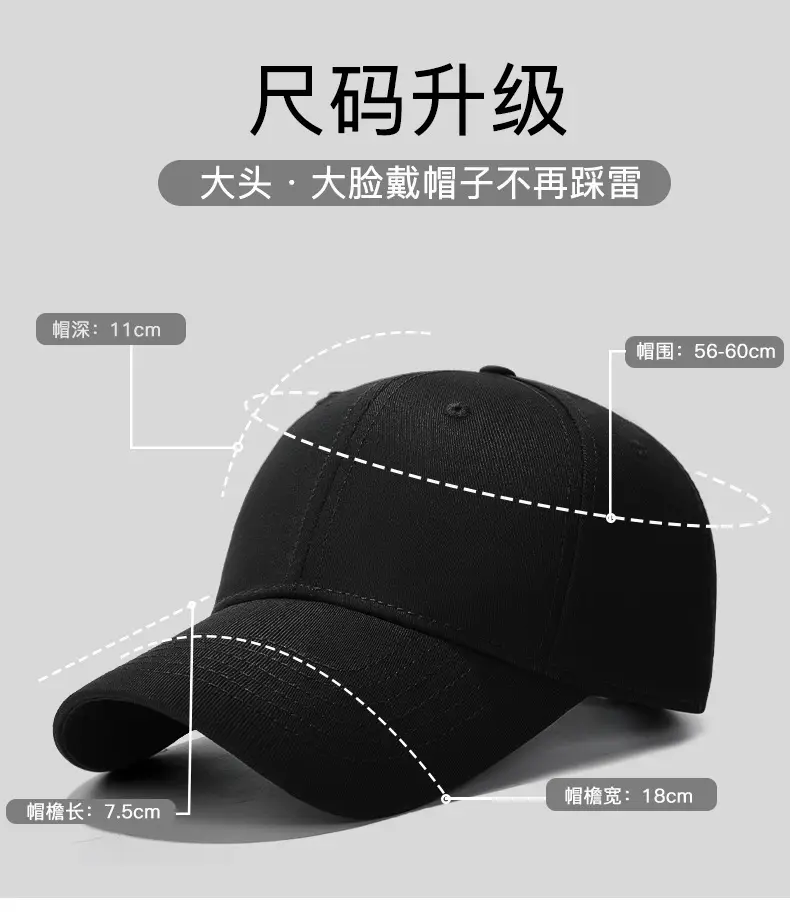 Seiko Black Baseball Cap Double Layer Visor Sun Hat — feature 5