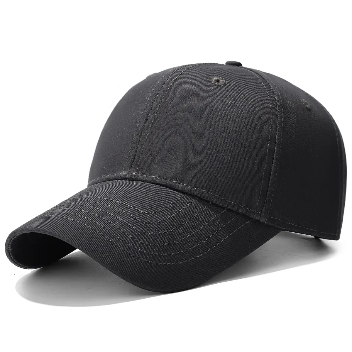 Seiko Black Baseball Cap Double Layer Visor Sun Hat - Image 5