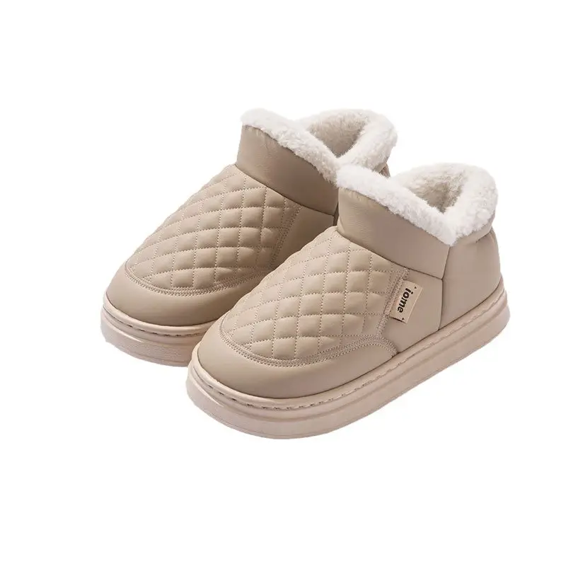 Fleece Lined Warm Slippers for Men Women Autumn - Image 10