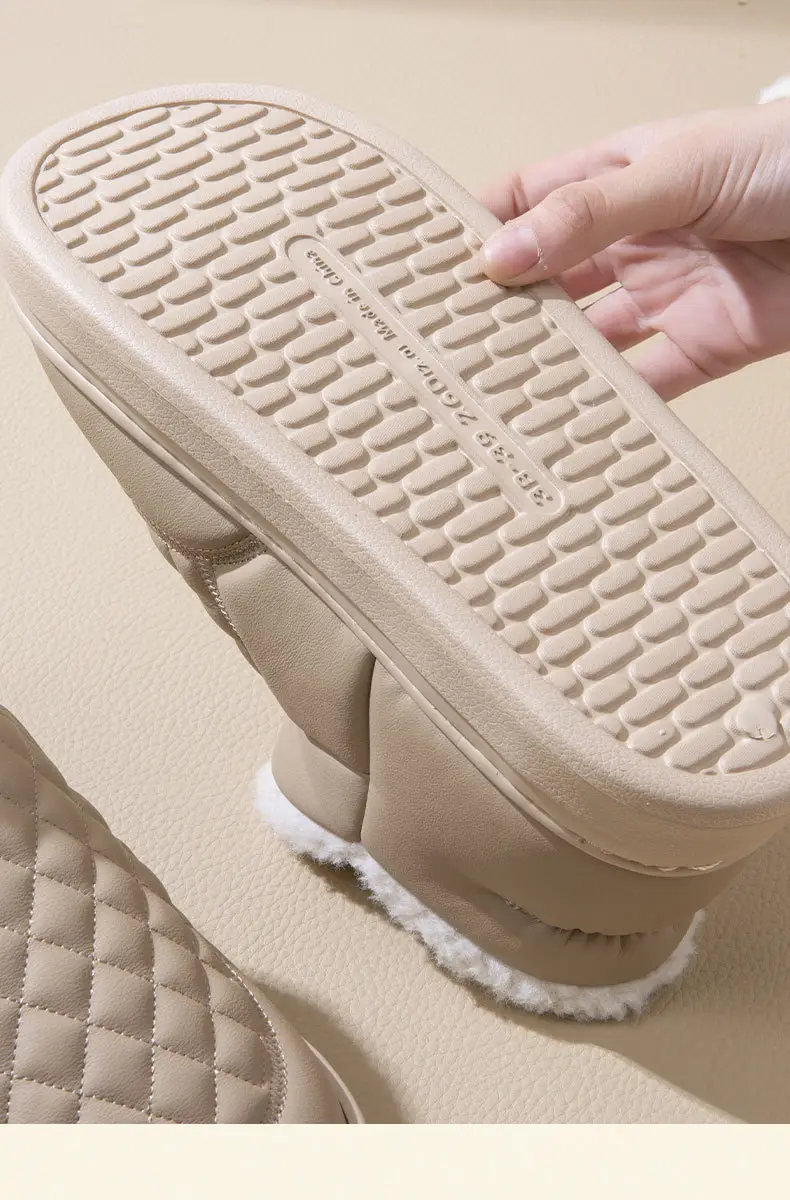 Fleece Lined Warm Slippers for Men Women Autumn — feature 6
