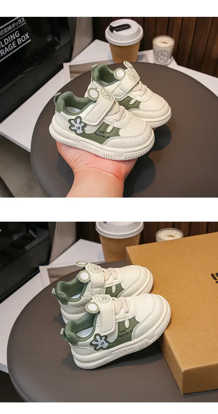Boys' Green Floral Low-Top Casual Sneakers 2025 — feature 15