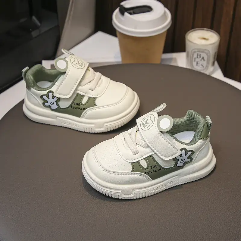Boys' Green Floral Low-Top Casual Sneakers 2025