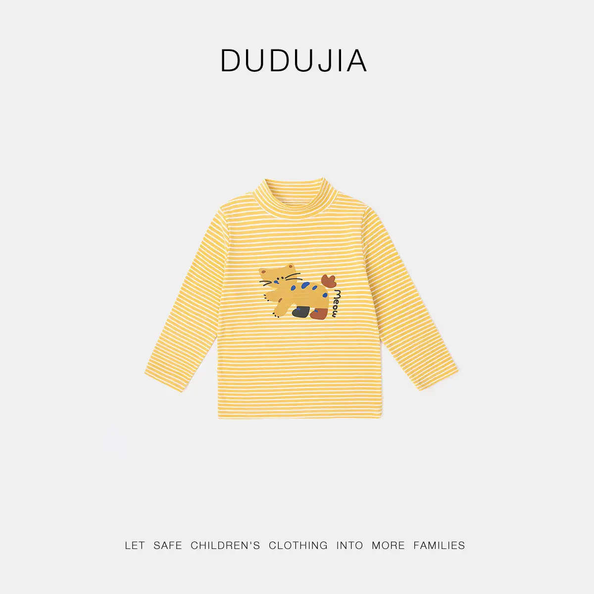 Dudu Home Boys Long Sleeve T-Shirt Striped Pink Winter - Image 4
