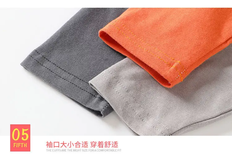 Kids Printed Long Sleeve T-Shirt Green Gray Spring — feature 14