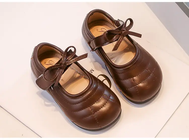 White Bow Baby Shoes for Girls Round Toe 2025 — feature 17