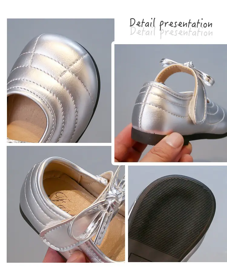 White Bow Baby Shoes for Girls Round Toe 2025 — feature 5