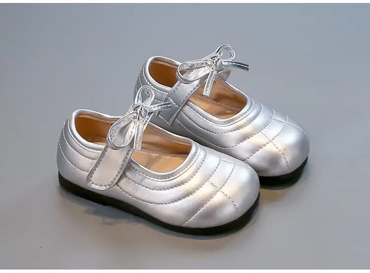 White Bow Baby Shoes for Girls Round Toe 2025 — feature 9