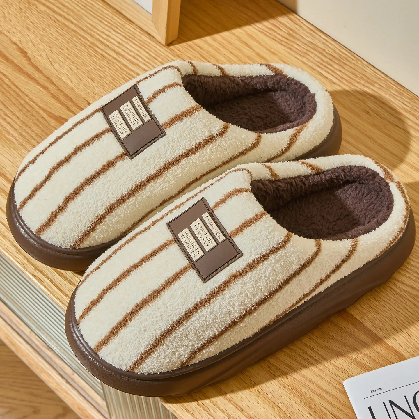 Silent Cotton Slippers for Men Women Winter Warm Antibacterial - Image 11