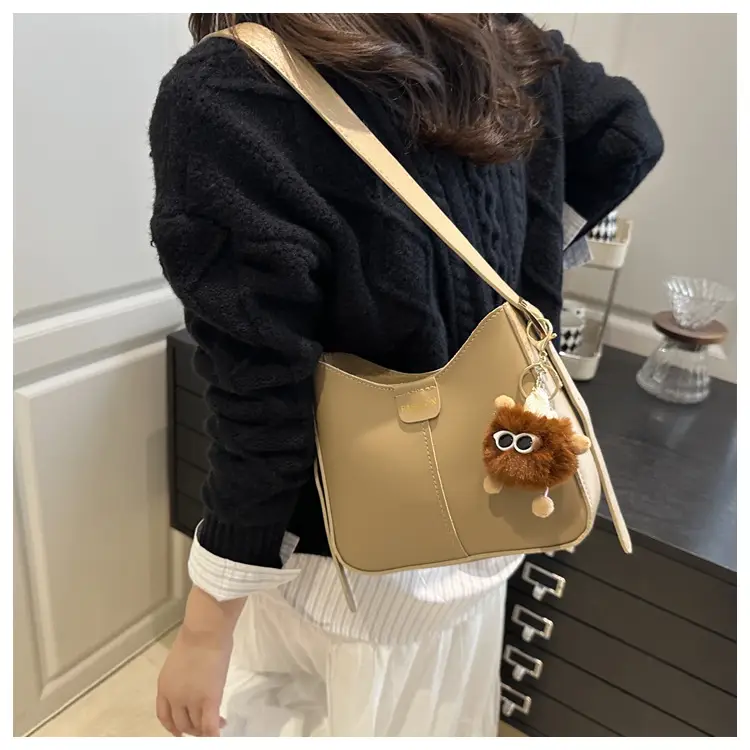 Women Retro Bucket Bag Cream 2025 Crossbody — feature 8