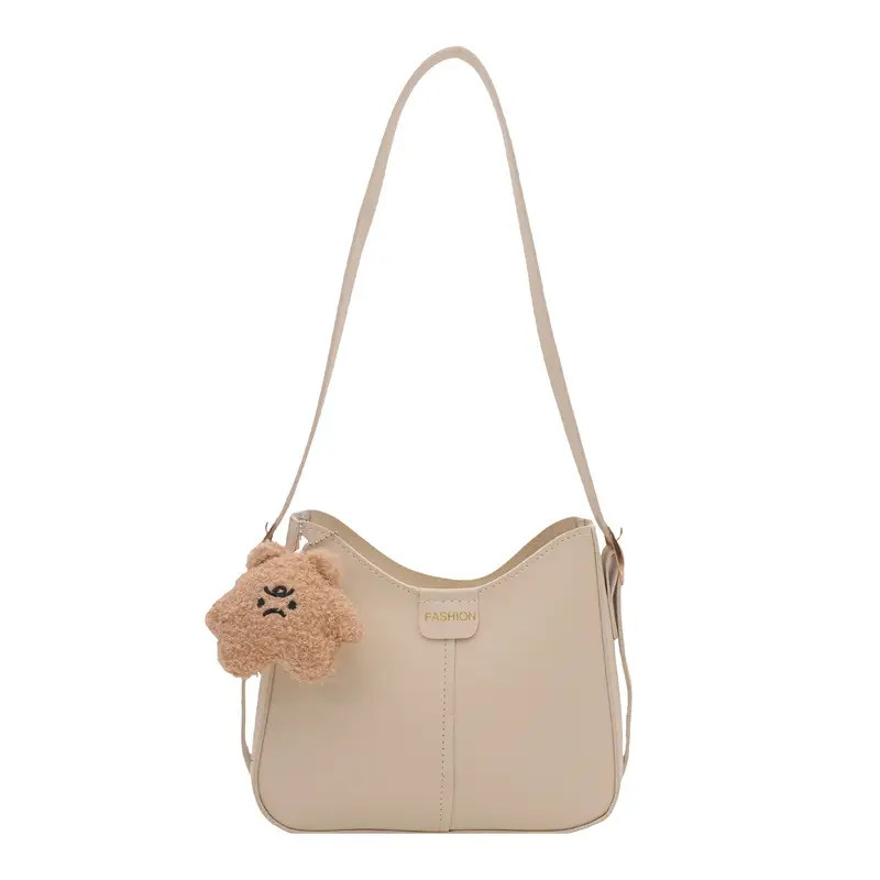Women Retro Bucket Bag Cream 2025 Crossbody - Image 3