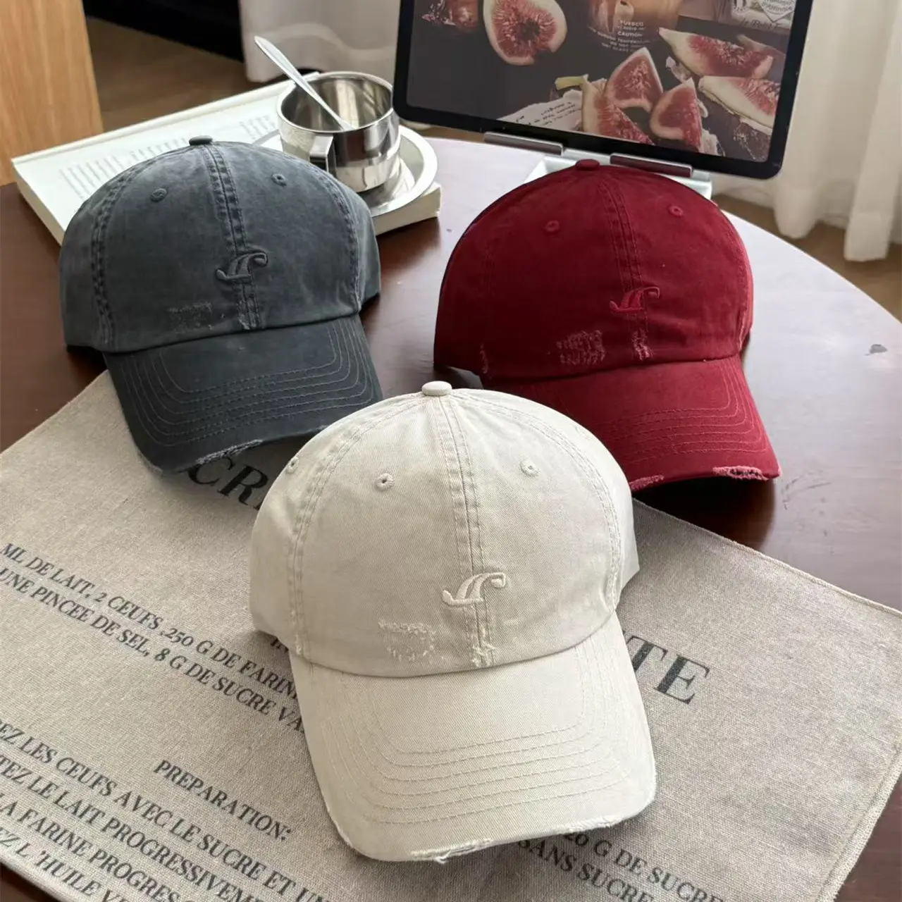 2025 Washed Gradient Baseball Cap Brown Men Women - Image 10
