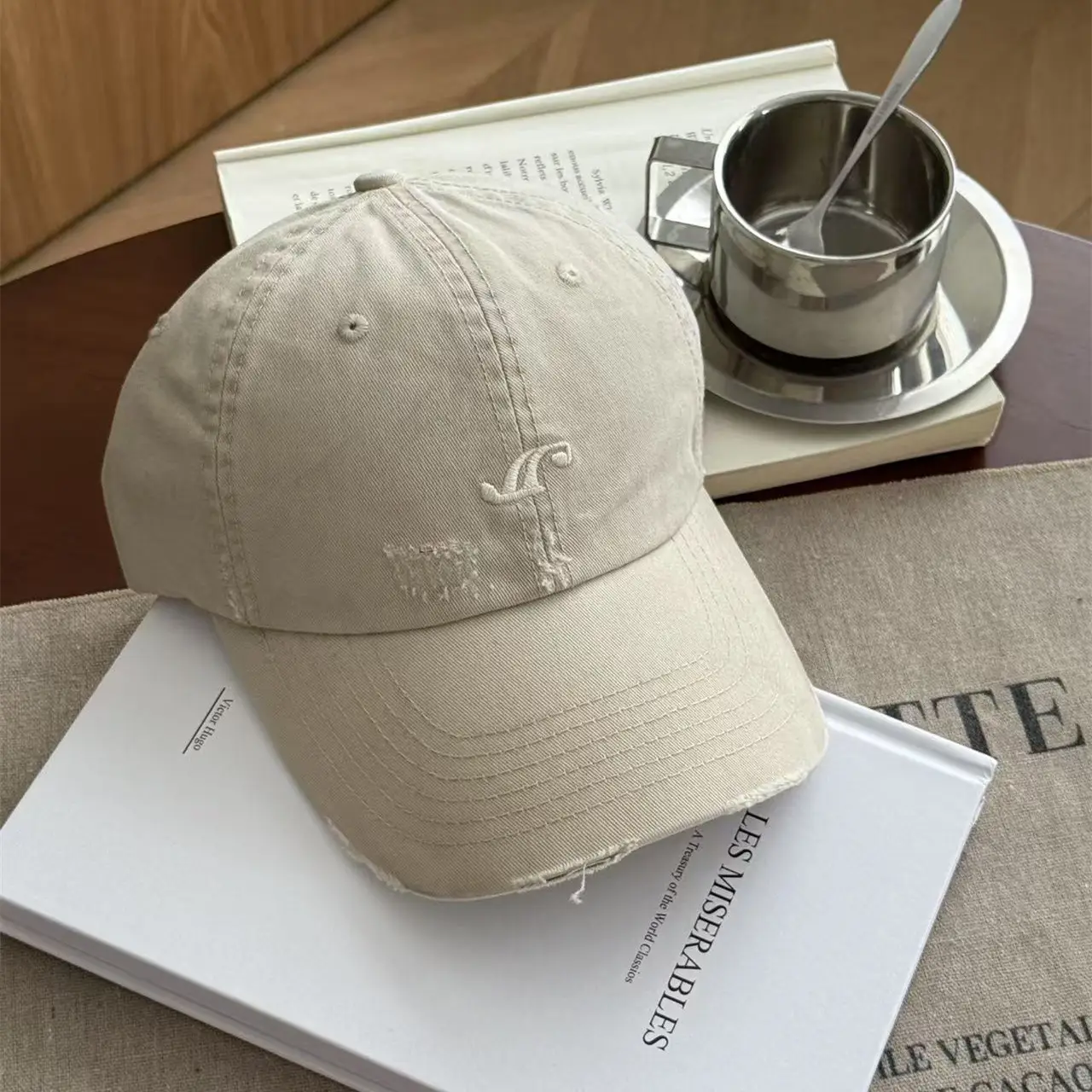 2025 Washed Gradient Baseball Cap Brown Men Women - Image 6