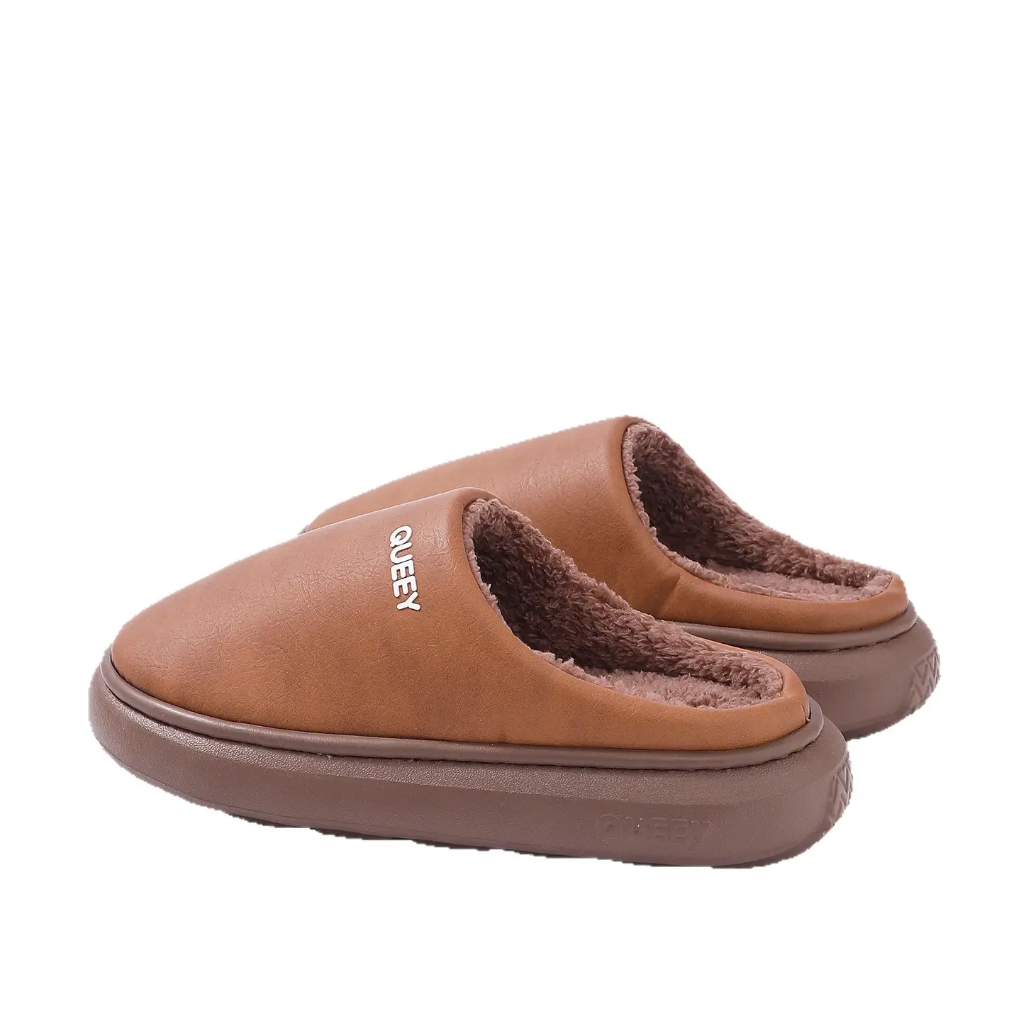 Winter Waterproof Cotton Slippers for Men Warm Deodorant Plush - Image 9
