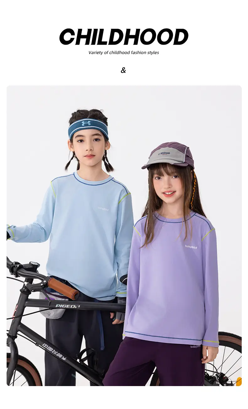 Girls Long Sleeve T-Shirt Orange Baby Dy 2025 — feature 1