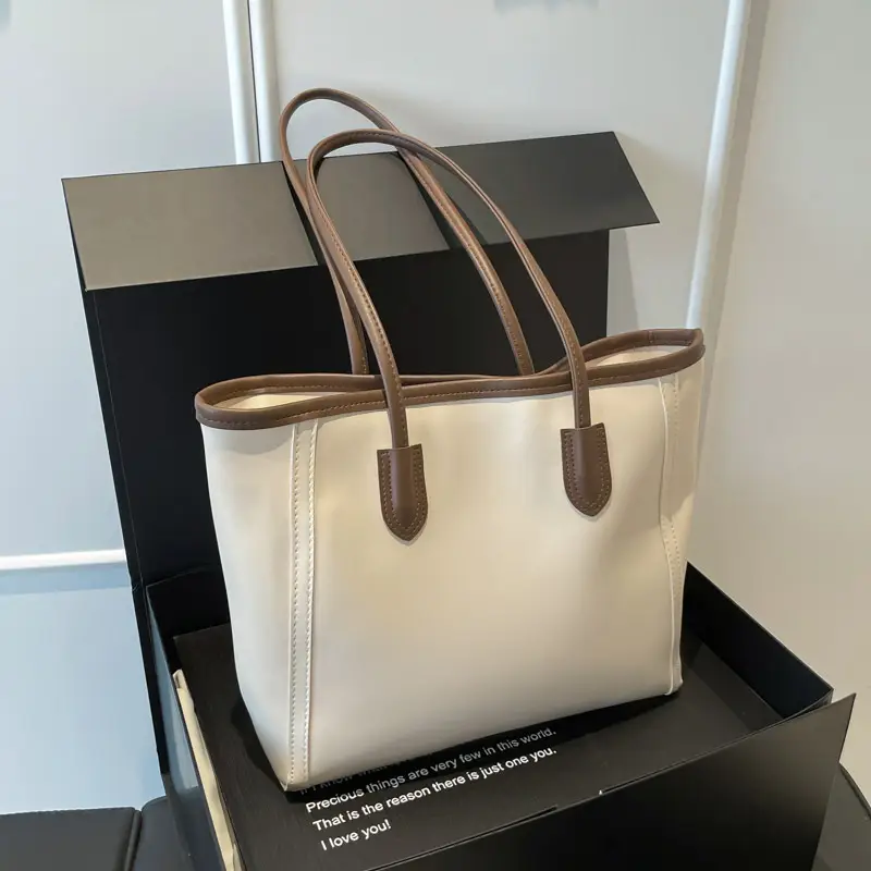 Frosted Women's Large Capacity Tote Bag Brown — feature 13