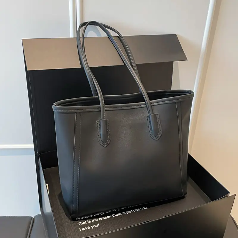 Frosted Women's Large Capacity Tote Bag Brown — feature 15