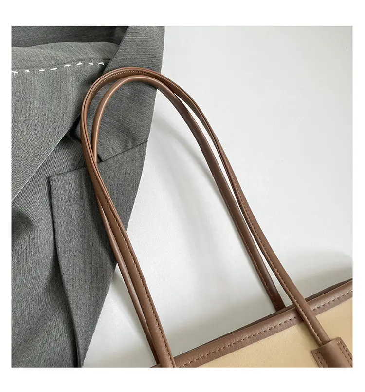 Frosted Women's Large Capacity Tote Bag Brown — feature 7