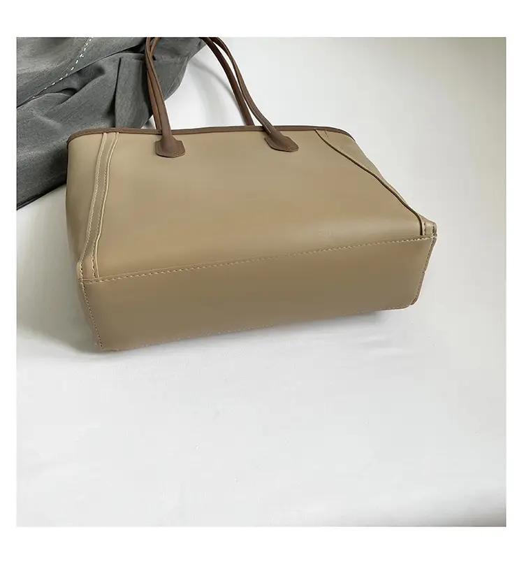 Frosted Women's Large Capacity Tote Bag Brown — feature 9
