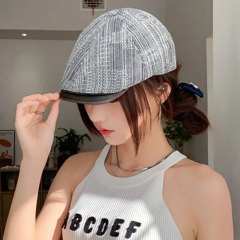 Japanese Retro Denim Cap Women Summer Braided Hair