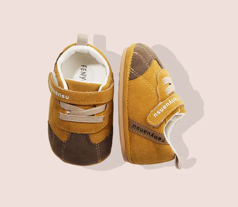 Baby Shoes Soft Sole 0-12 Months Brown — feature 22